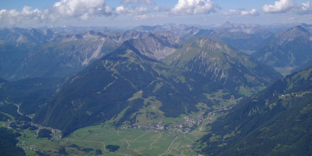 Zugspitze Blick auf Ehrwald