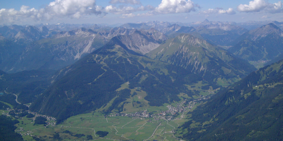 Zugspitze Blick auf Ehrwald